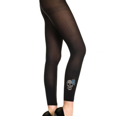 sexy MUSIC LEGS glitter SKULL anchor FOOTLESS stockings PANTYHOSE leggins TIGHTS